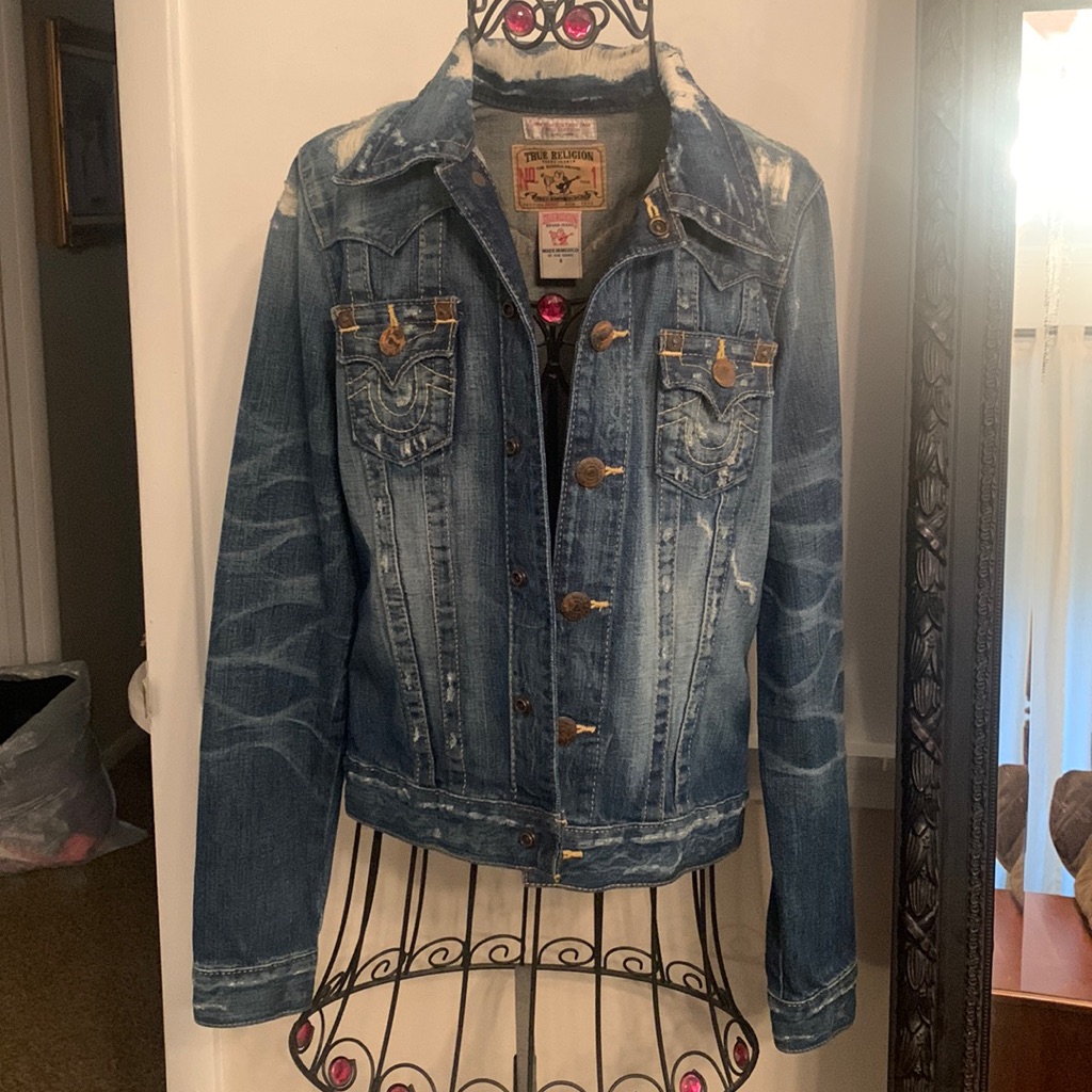 True Religion Distressed Jean Jacket